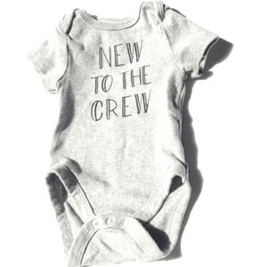 NB New To The Crew Onesie